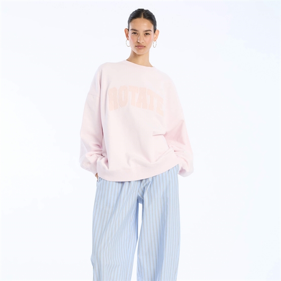 Rotate Heavy Sweat Crewneck Sweatshirt, Orchid Ice